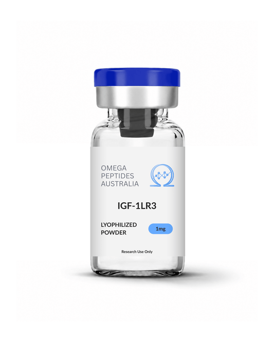 IGF-1LR3_10mg_peptide_vial_lyophilized_powder_Australia_COA_verified - Omega Peptides Australia